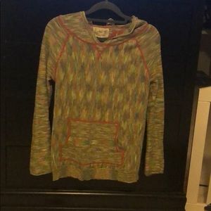 Anthropologie Field of Flowers lightweight hoodie.